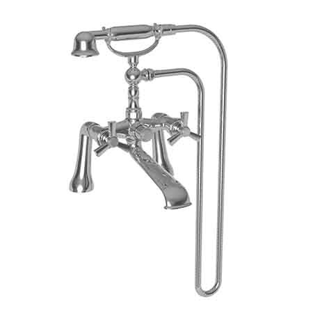 Newport Brass Exposed Tub and Hand Shower Set, 2, Deck, Satin Nickel (PVD) 1600-4272-15S